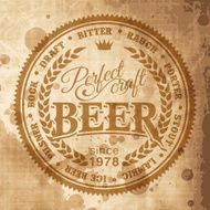 Retro Styled Beer Poster N19