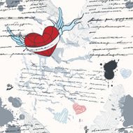 Handwriting Seamless vector background N9
