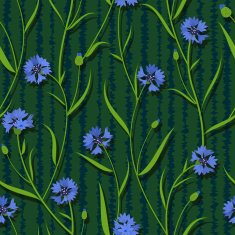 seamless cornflower green blue pattern background