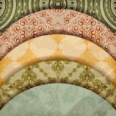 Retro floral patterns N2
