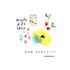 Watercolor art Creative still life Isolated on a white background