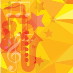 Vector musical background of a holiday N2
