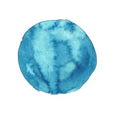 Watercolor blue spot N5
