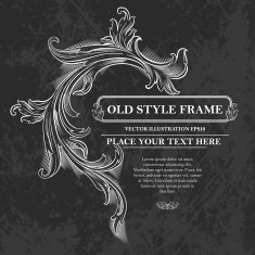 Vintage Frame Vector Illustration N8