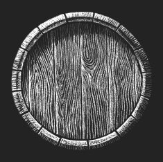 Barrel drawn on the chalkboard
