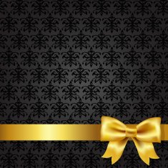 Black Damask Background N2