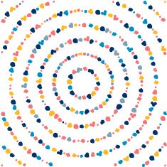 Color dot mandala Circle vector pattern N3