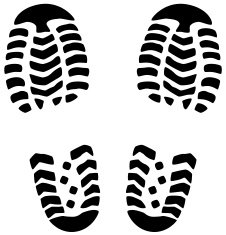 vector foot prints N2