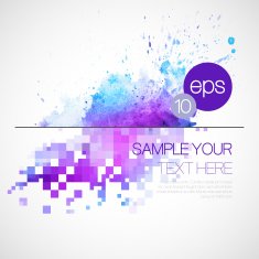 Modern vector background with watercolor blot N5