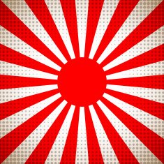 Sun red japan background N2