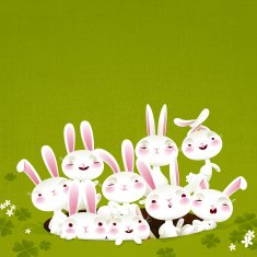 Bunch of bunnies Very detailed EPS8