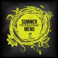 Chulkboard summer restaurant menu