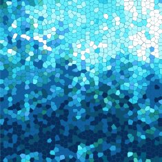 blue mosaic style abstract pattern background N2