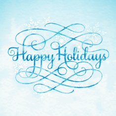 Holiday Greetings with Watercolor Calligraphy