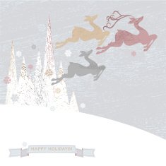 Running Christmas Deers N2