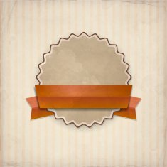 Vector badge in retro style