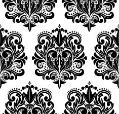 Beautiful vector seamless damask pattern