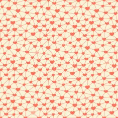 Seamless pattern with hearts linked together N7