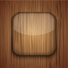 Vector wooden icon Eps10 N2