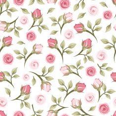 Seamless pattern with roses Vector illustration N12