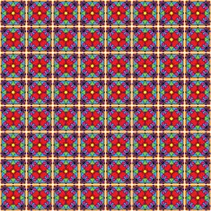 Seamless Vector Talavera Style Pattern and Background