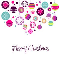 Retro Christmas Ornaments N35