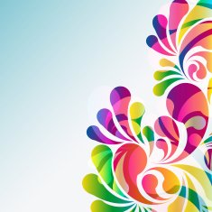 Abstract colorful arc-drop background N9