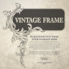 Vintage Frame Vector Illustration N10