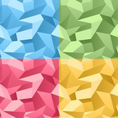 Colored Seamless 3d Crumpled background