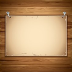 Paper sheet on wooden background
