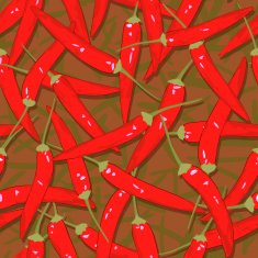 red cayenne chili pepper seamless N2