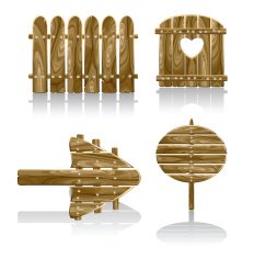 Wooden fence N5