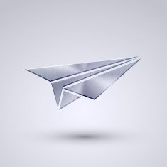 Vector full metal icon on blue background Eps10 N114