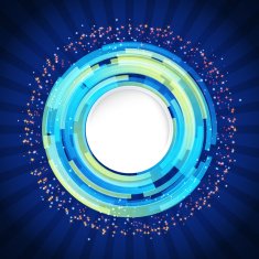 Abstract digital background with a round space N4