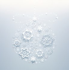 Christmas Decoration Made From Snowflakes N3