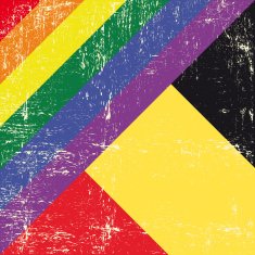 Belgian and gay grunge Flag N2