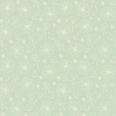 Seamless retro doodle floral pattern N2
