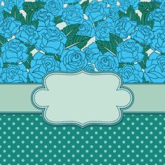 Vintage vector flower frame N202