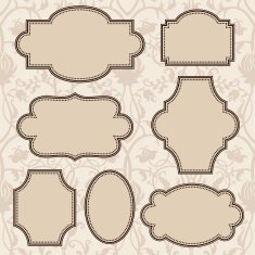 Vintage frames set N7