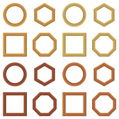 Wooden frames set N3