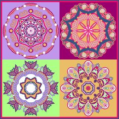 collection of ornamental round lace