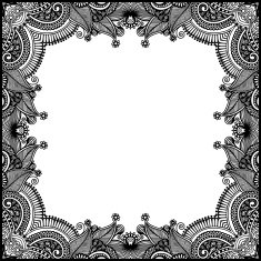 rectangle ornate frame N14