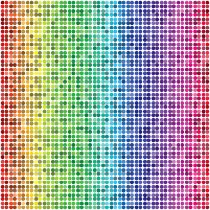 Retro Vector Dots Colorful Seamless Background
