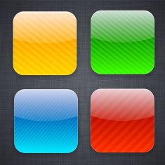 Square striped app template icons