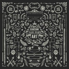Hand Drawn Blackboard Elements (Complete Set) N2