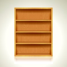 Wooden Bookshelves Background N4