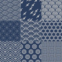 seamless japanese traditional mesh pattern N11