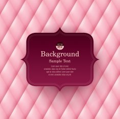 Vintage frame on pink background