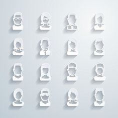 Paper people icons N2