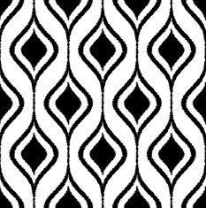 seamless scribble black and white mesh pattern N2